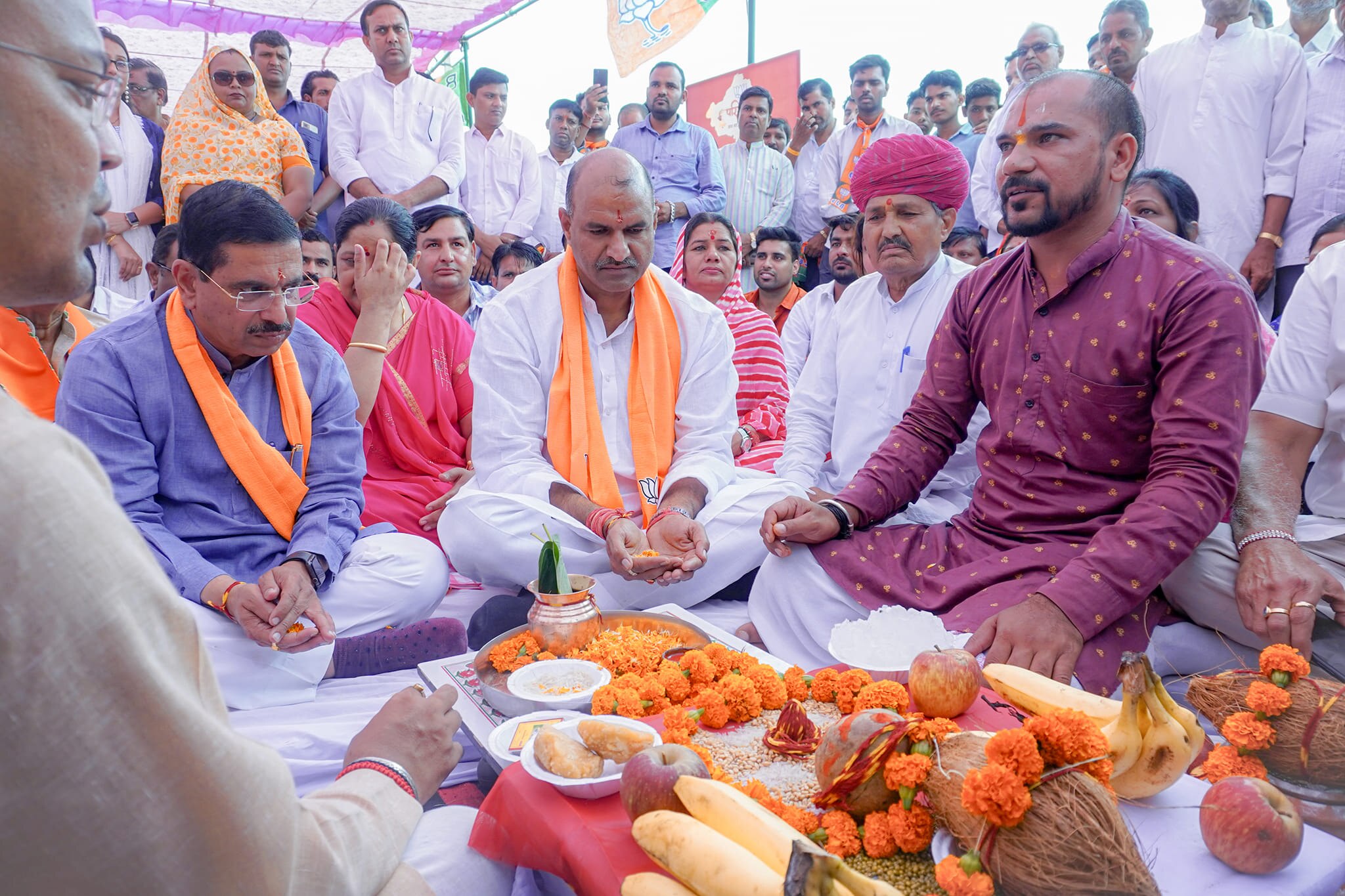 वीरों की भूमि राजस्थान की राजधानी जयपुर में यशस्वी प्रधानमंत्री श्री Narendra Modi  जी की 25 सितंबर को होने वाली विशाल जनसभा के स्थल का आज भूमि पूजन किया।